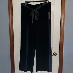 NWT-Meg& Margot-1X-black-pullon straight leg, elastic waist,belted,trousers/pant